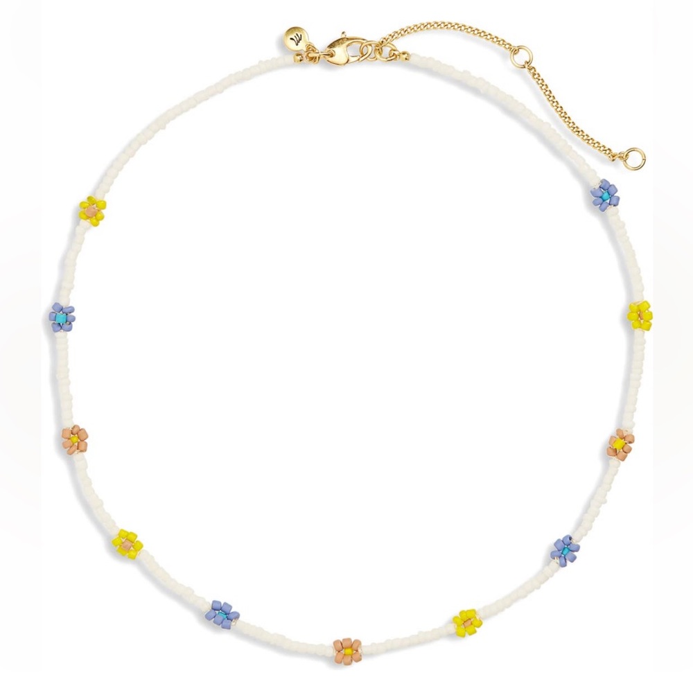 Madewell Bead Daisy Choker Necklace